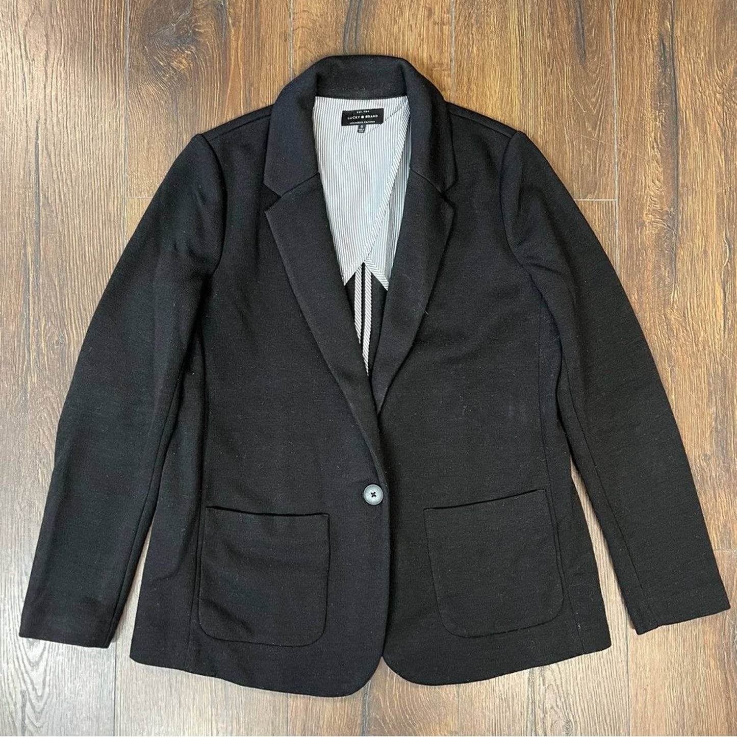 LUCKY BRAND black Blazer Jacket SZ SM