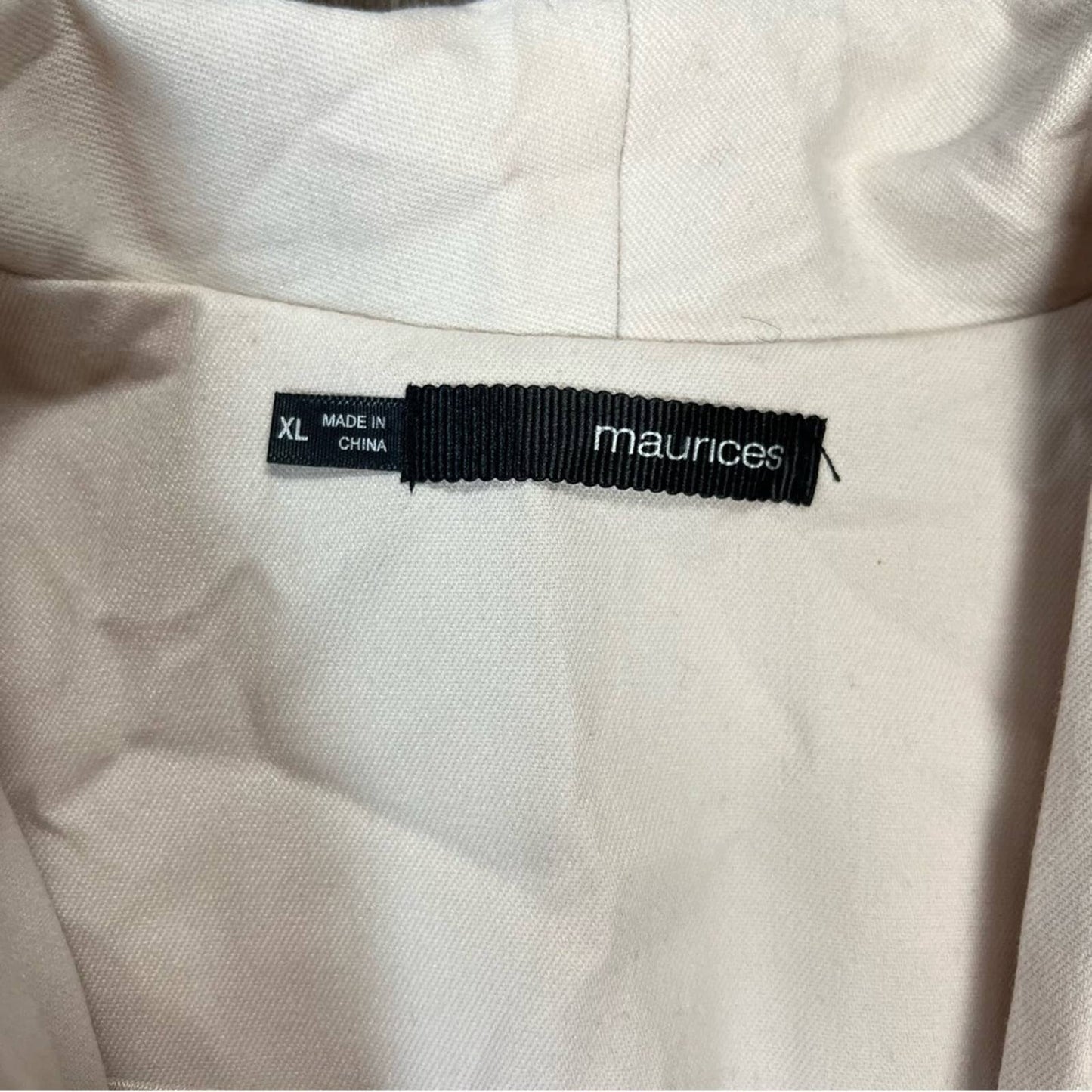 Maurices open front blazer SZ XL