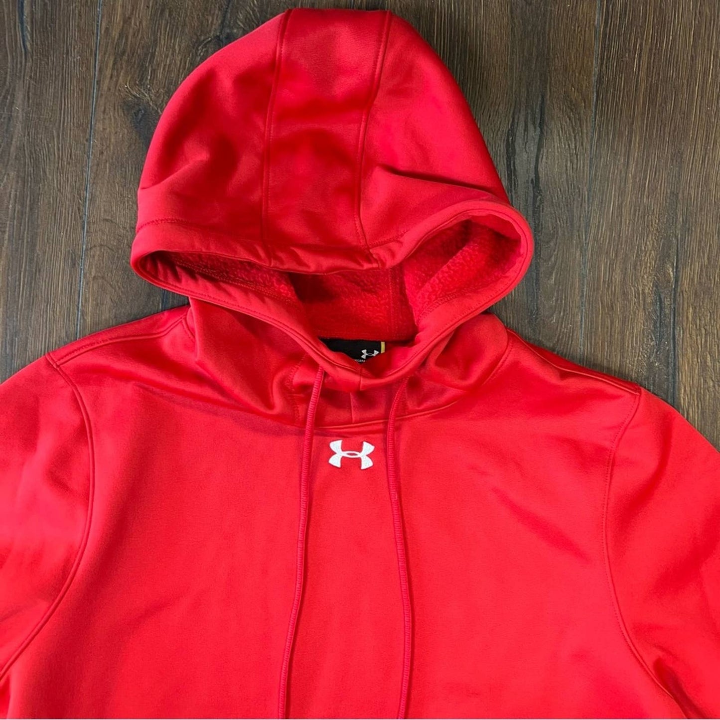 Mens Ubser armour red pullover hoodie SZ LG