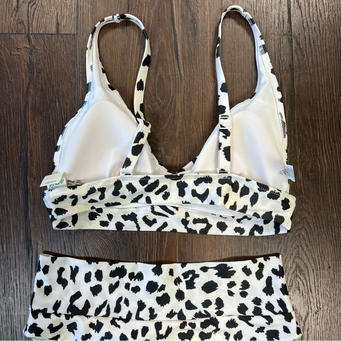 🆕 Aerie animal print bikini SZ SM TOP/MED BOTTOM
