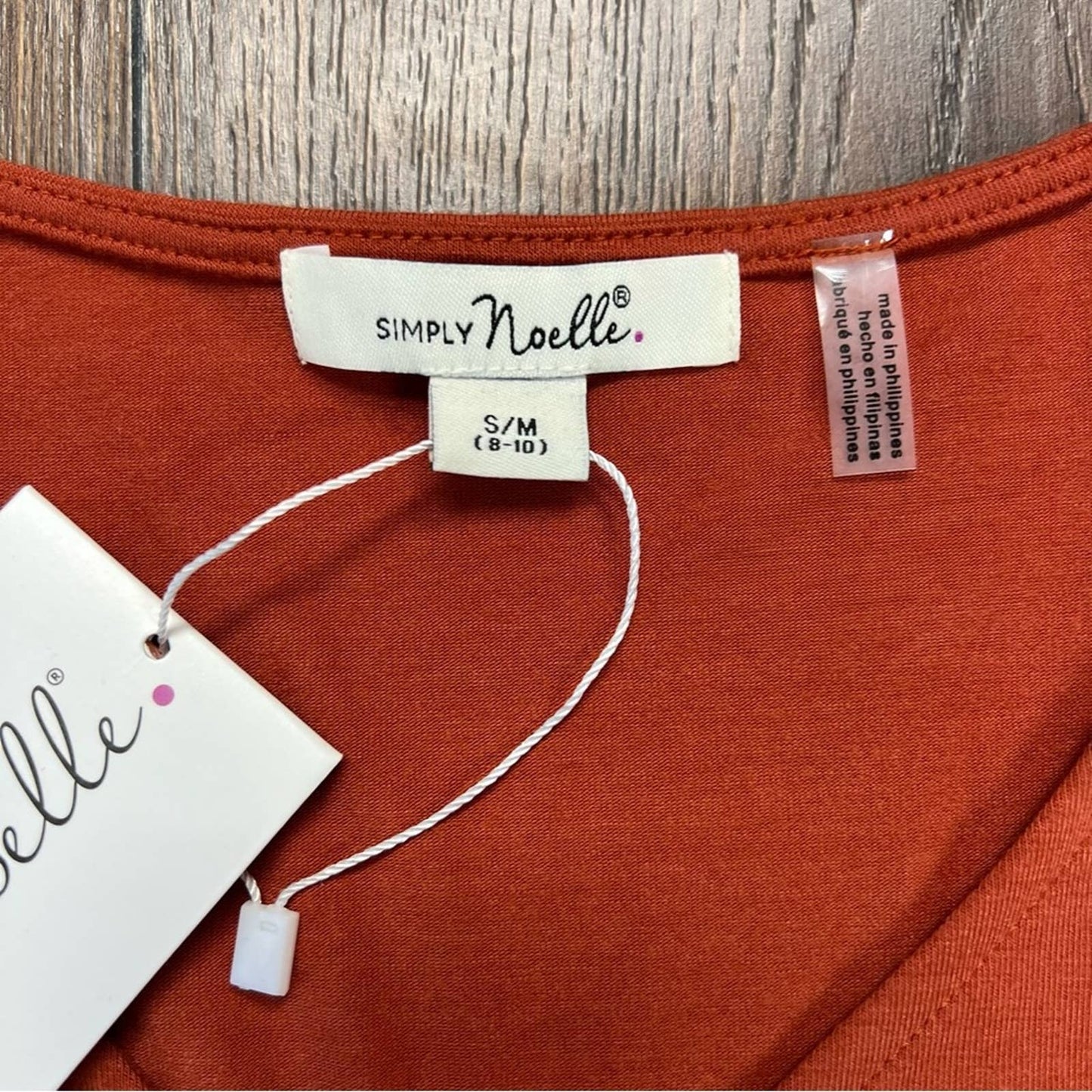 🆕 Simply Noelle Everyday Basic Knit Dress orange SZ SM