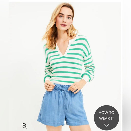 LOFT Chambray Drawstring Shorts
SZ LG