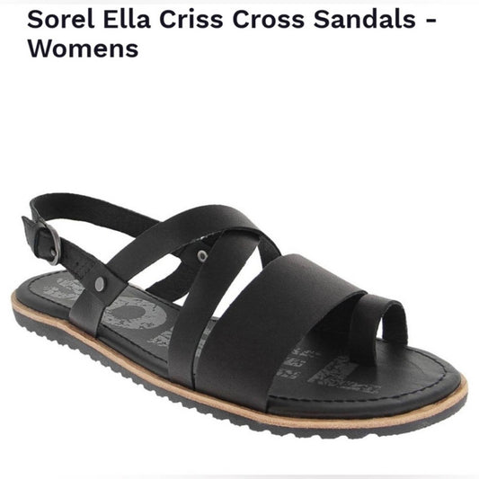 Sorel Ella cross cross sandal SZ 6