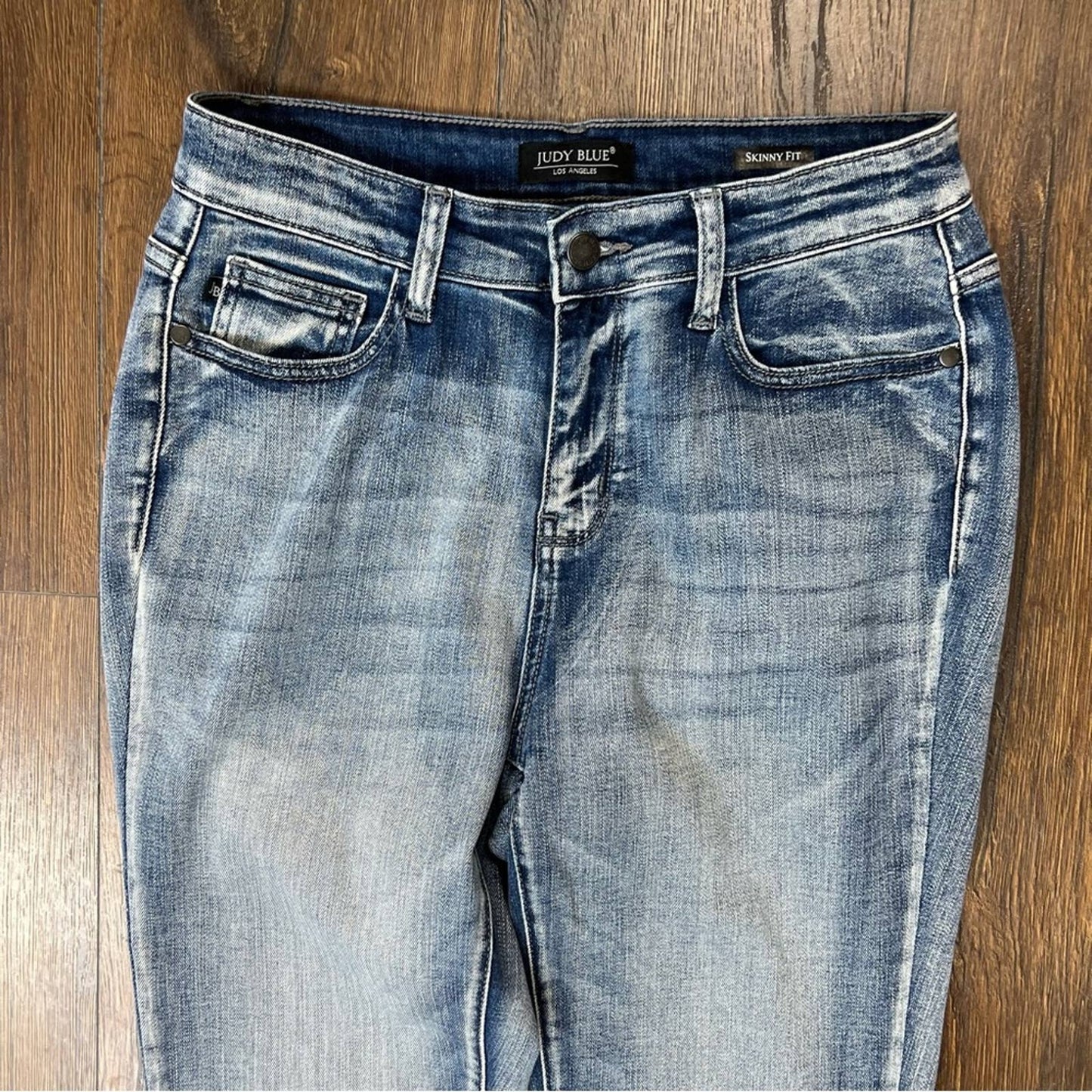 Judy Blue High Rise Heavy Handsand Skinny Jeans SZ 9/29