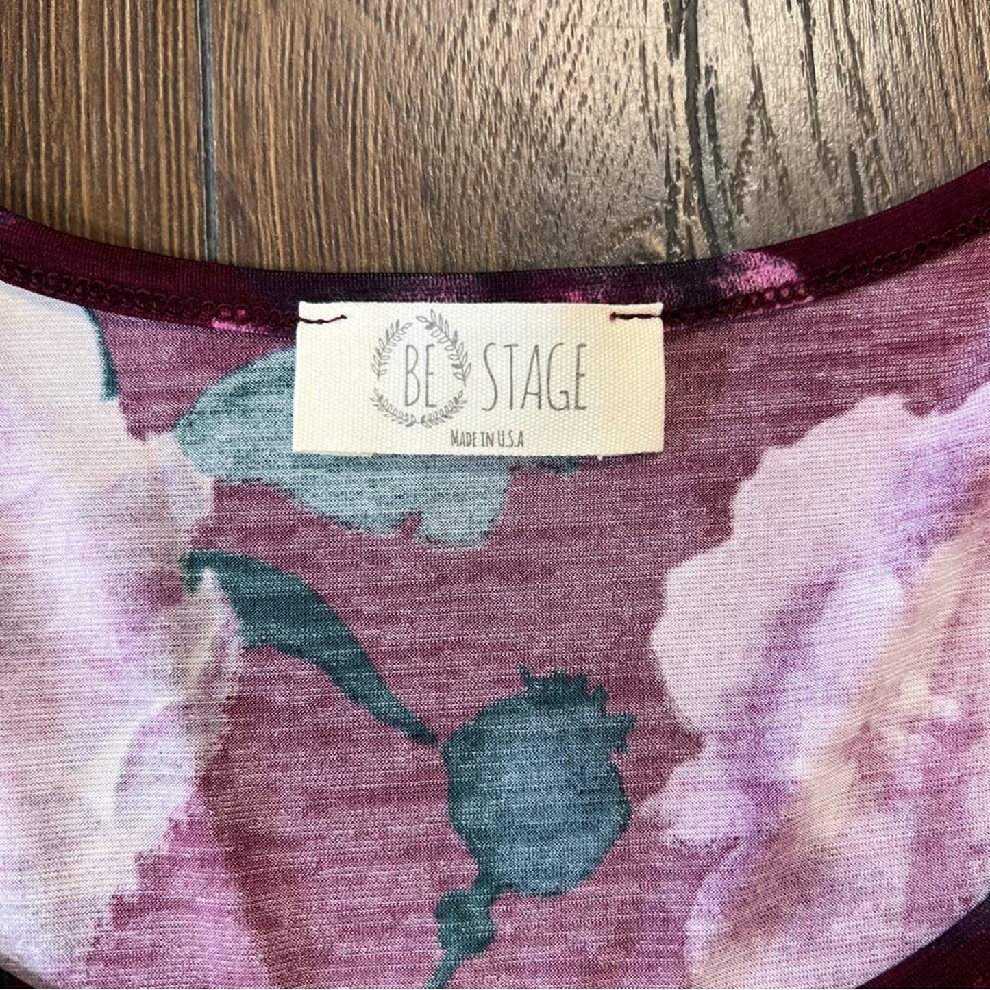 Be stage floral blouse SZ MED