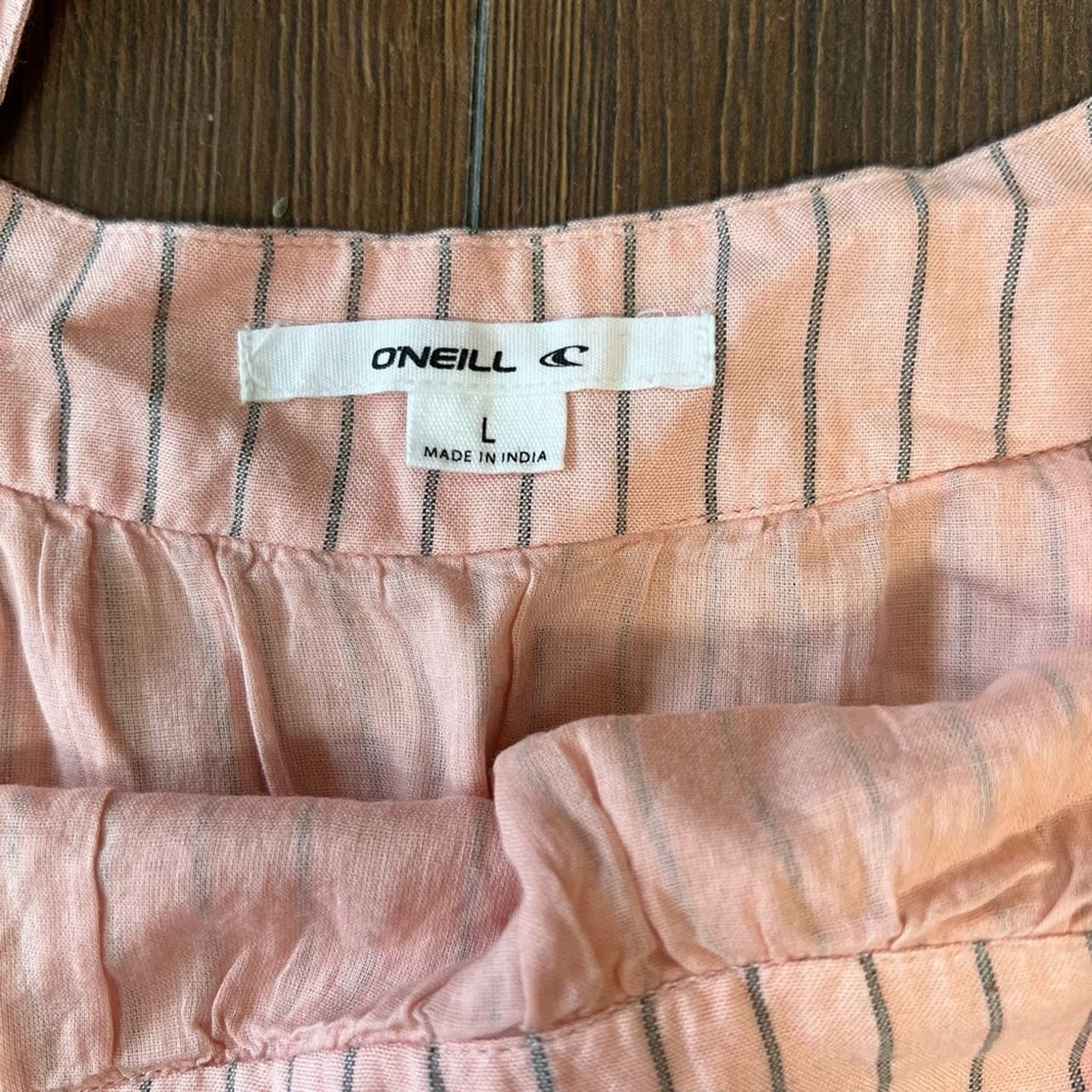 O’Neill pink striped sundress SZ LG