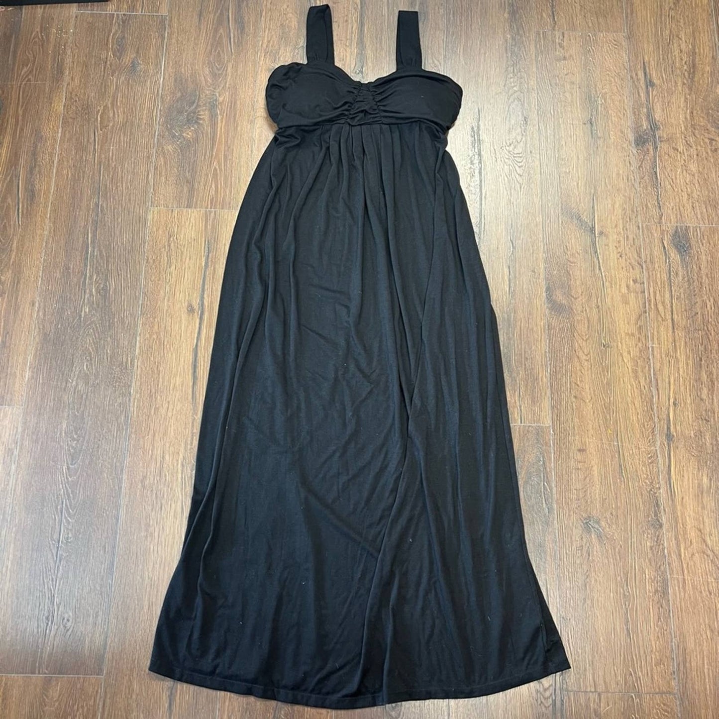 Loved black maternity maxi dress SZ LG