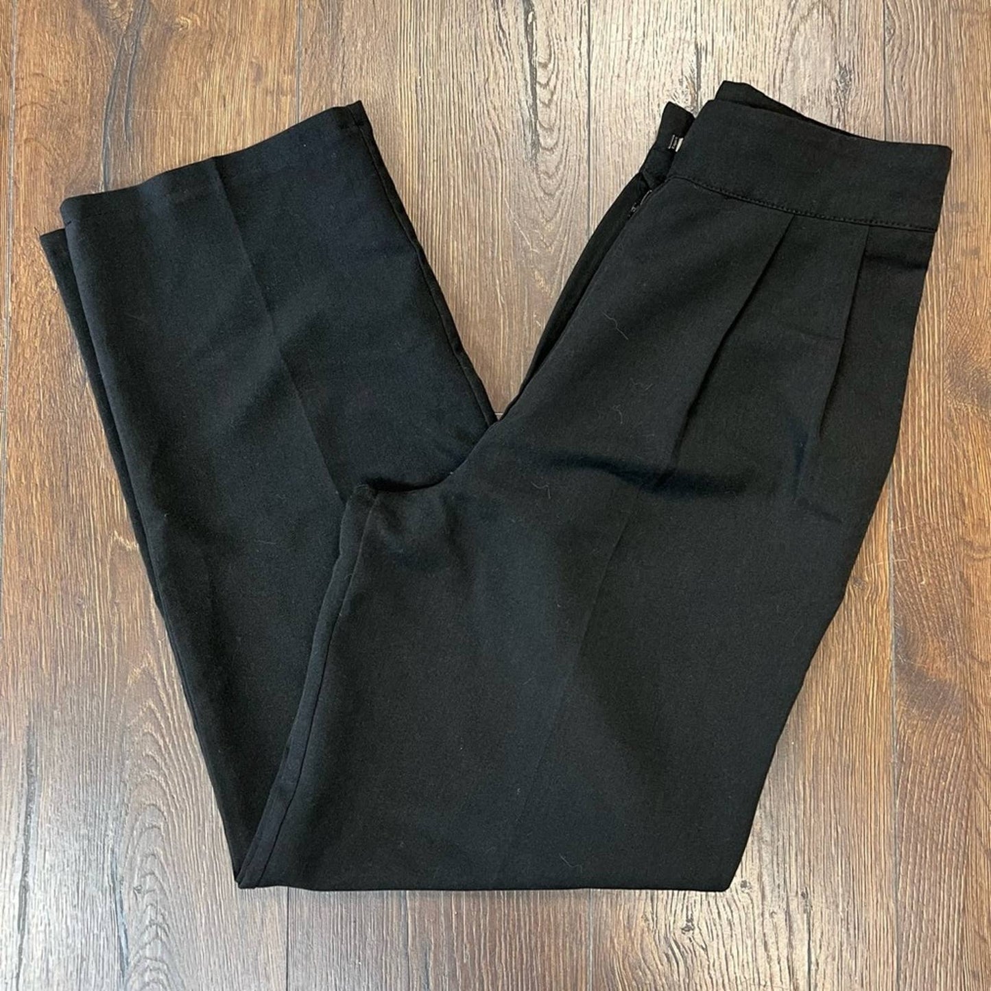 NastyGal high waisted straight leg black pants SZ 4