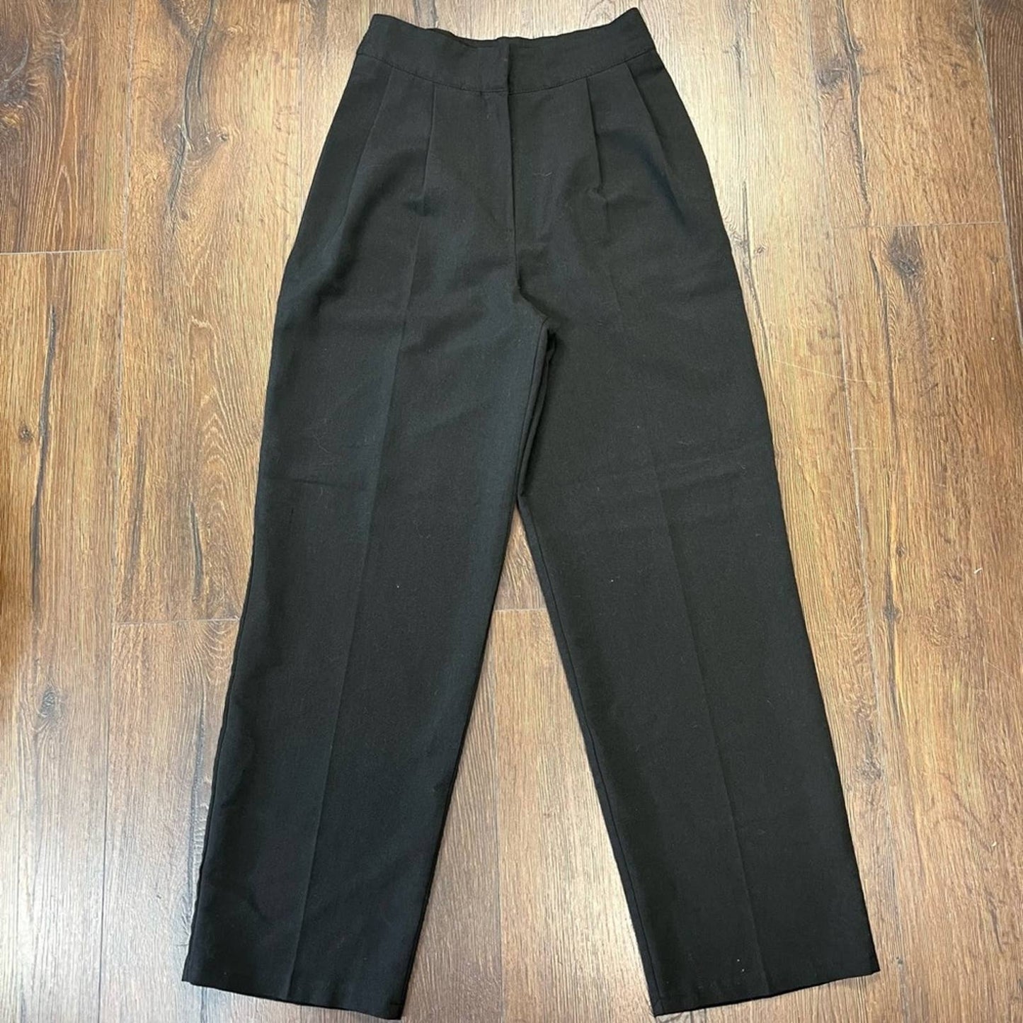 NastyGal high waisted straight leg black pants SZ 4