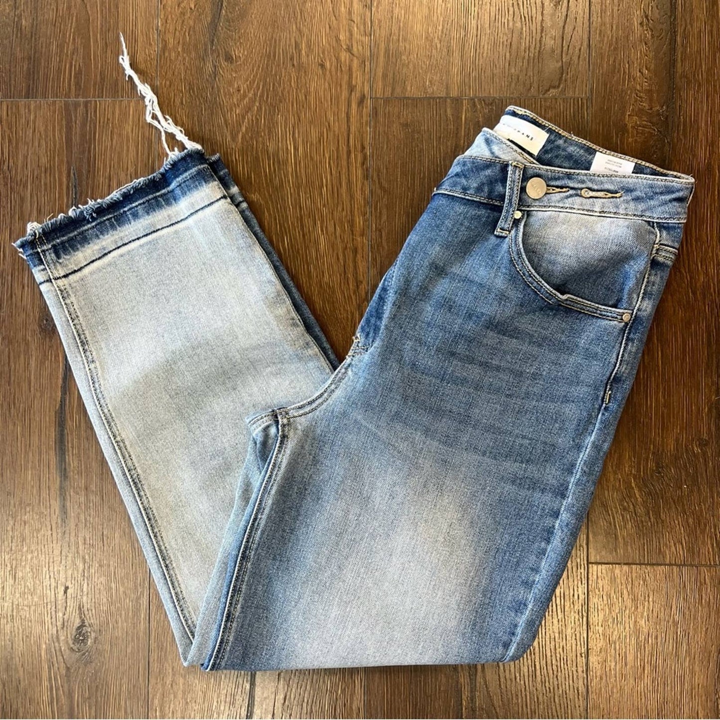 Risen High Rise Crossover Jeans SZ 7/28