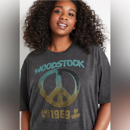 Woodstock Oversized Graphic Tee SZ MED