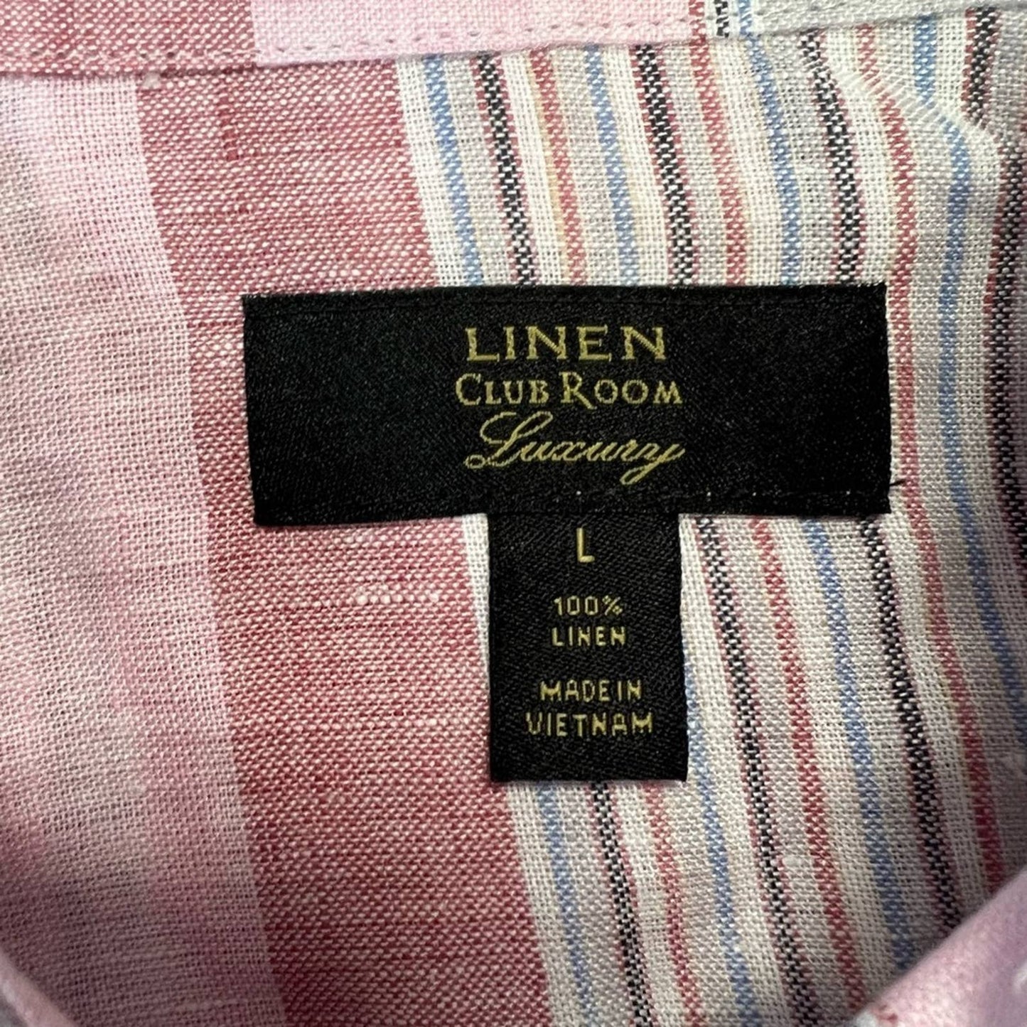 Linen club room luxury button down SZ LG