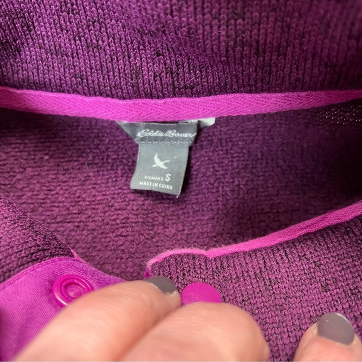 Eddie Bauer Women's Radiator Fleece 2.0 Snap Mock SZ SM