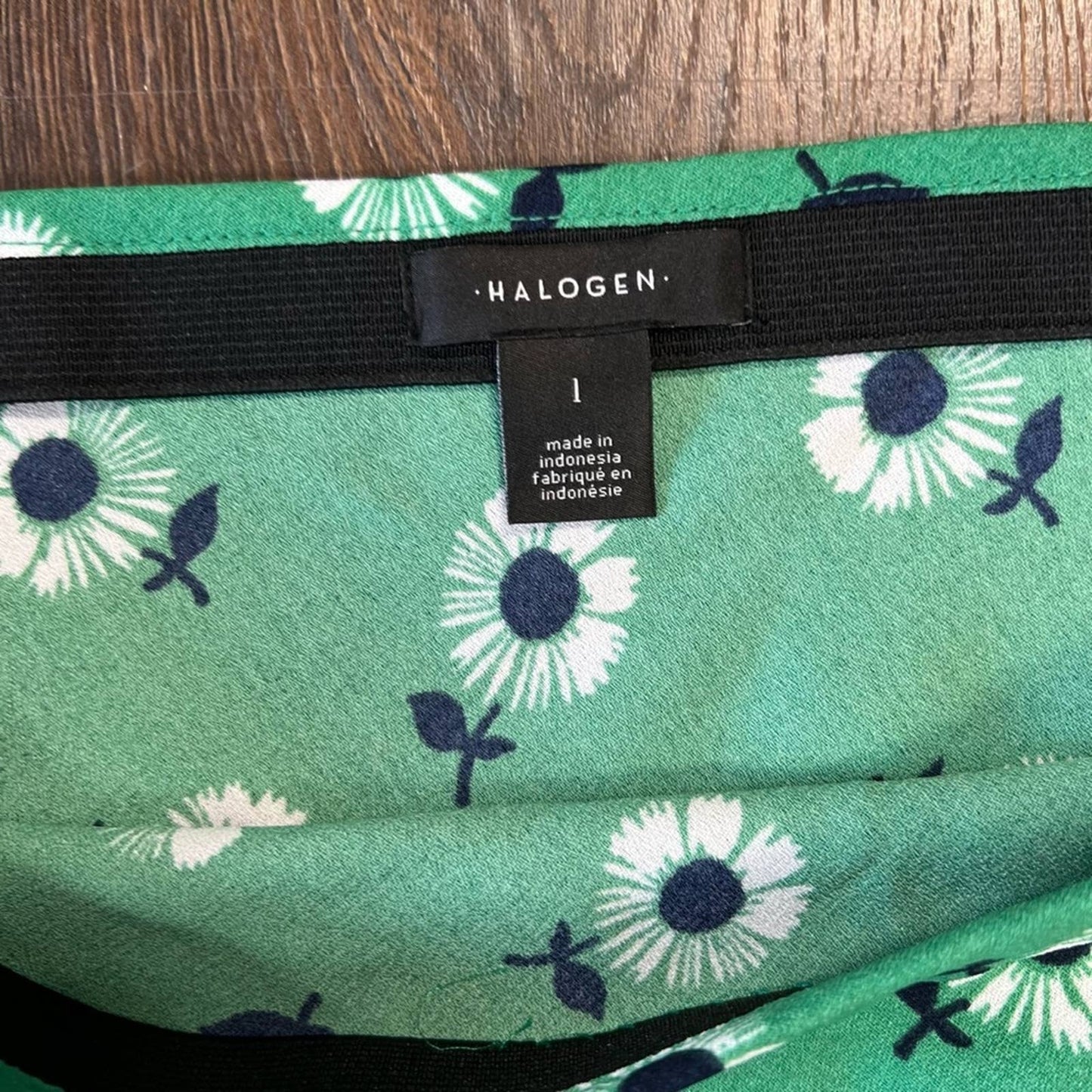 Halogen green flower skirt SZ LG