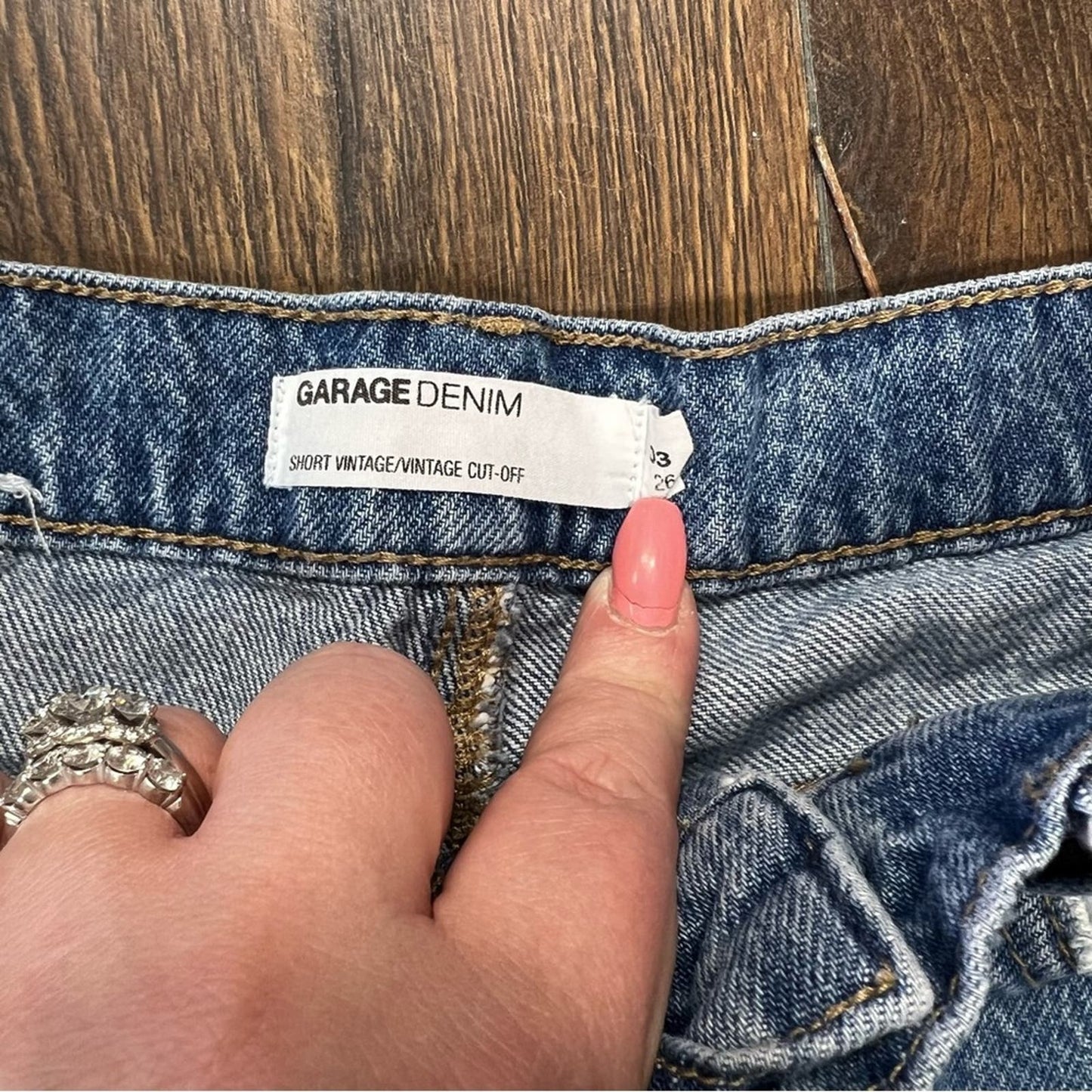 Garage denim shorts SZ 3