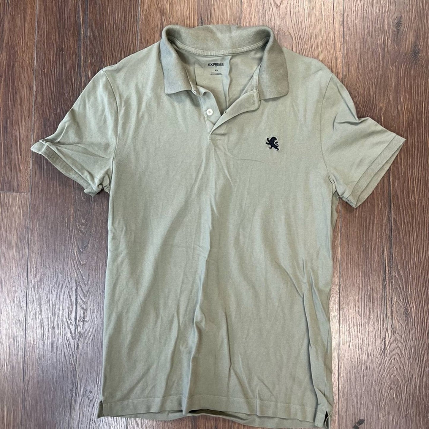 Express olive polo SZ MED