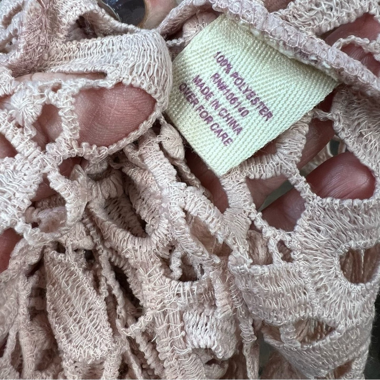 🆕 Altar’d State croqueted pink vest SZ SM
