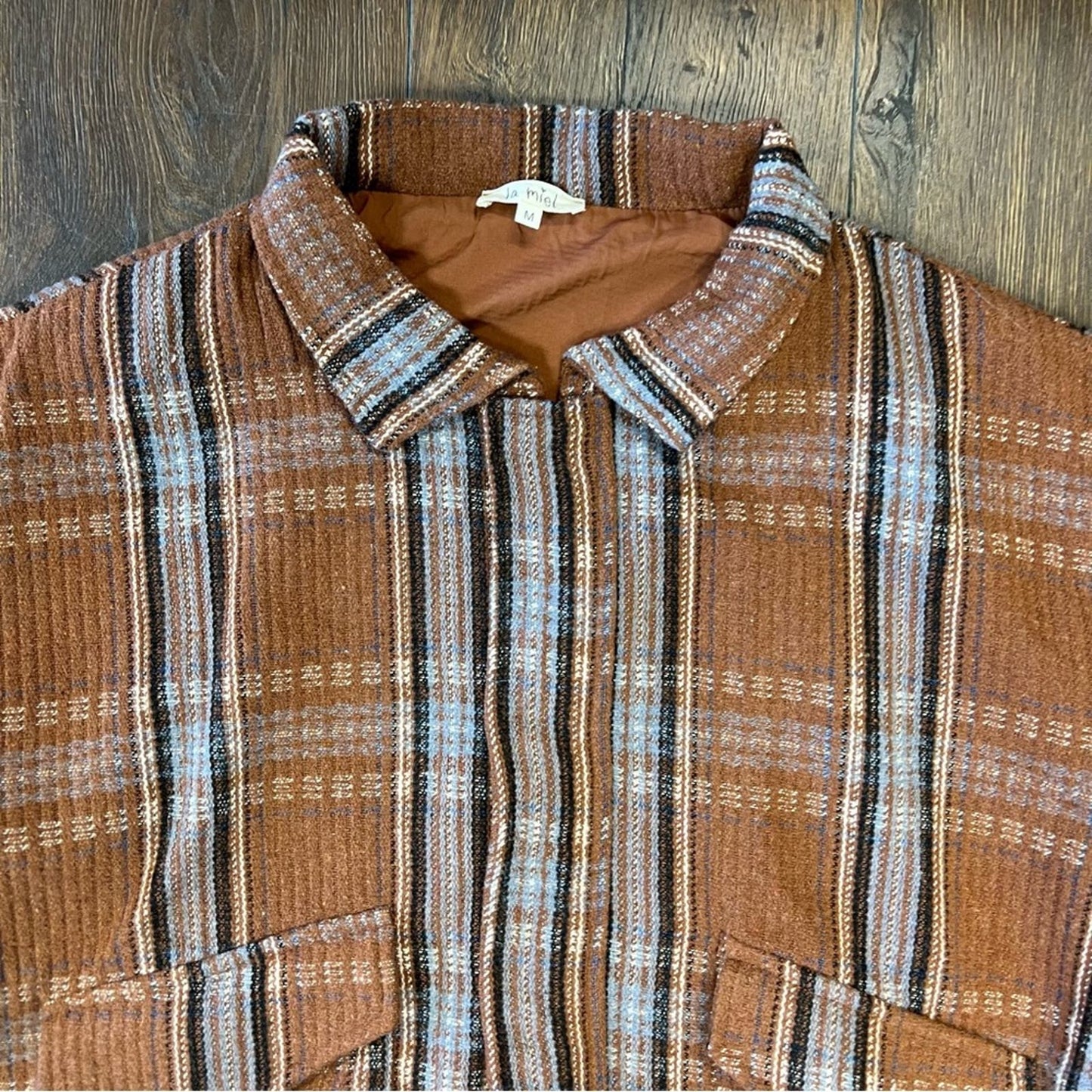 La Miel Sonnet Brushed Bomber Jacket SZ MED
