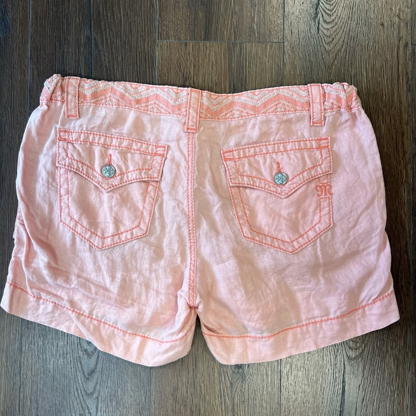 Miss me cargo linen shorts SZ 32