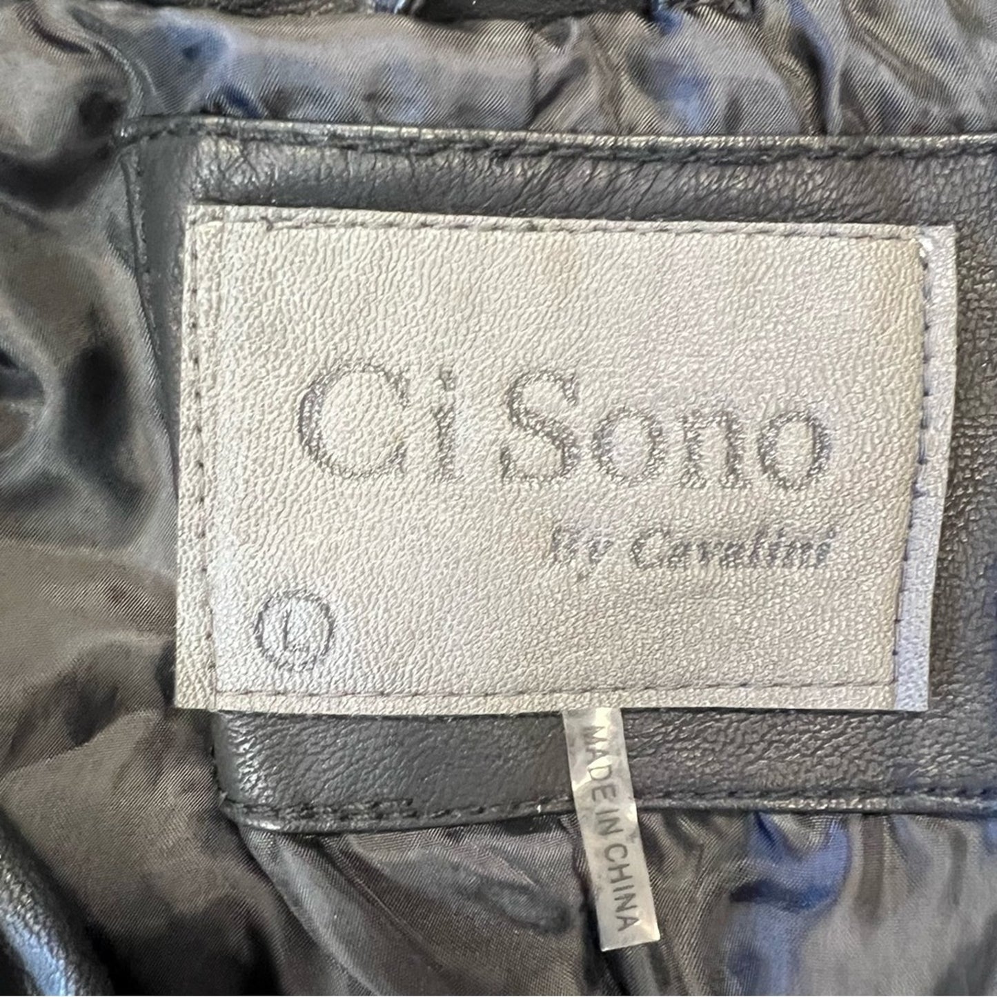 Ci Sono black moto jacket SZ LG