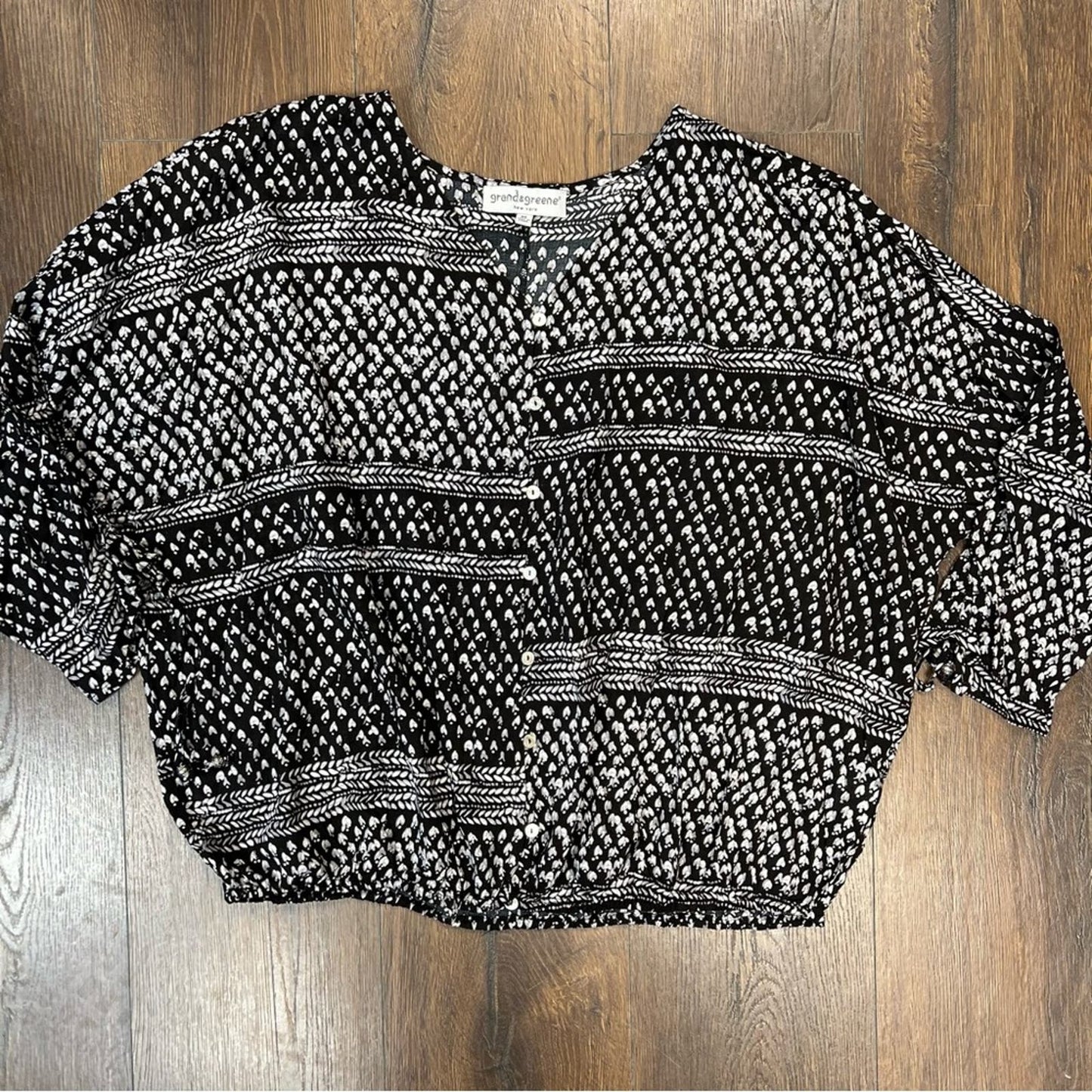 Grand&greene Reyes printed top SZ MED