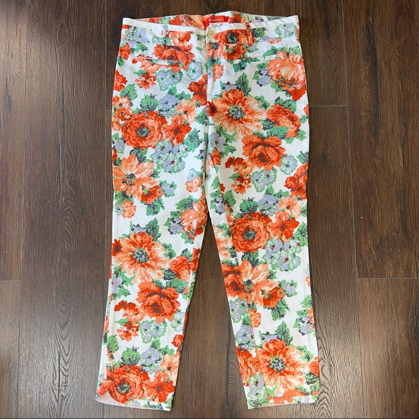 Anthropologie Cartonnier Charlie floral crop pant SZ 12