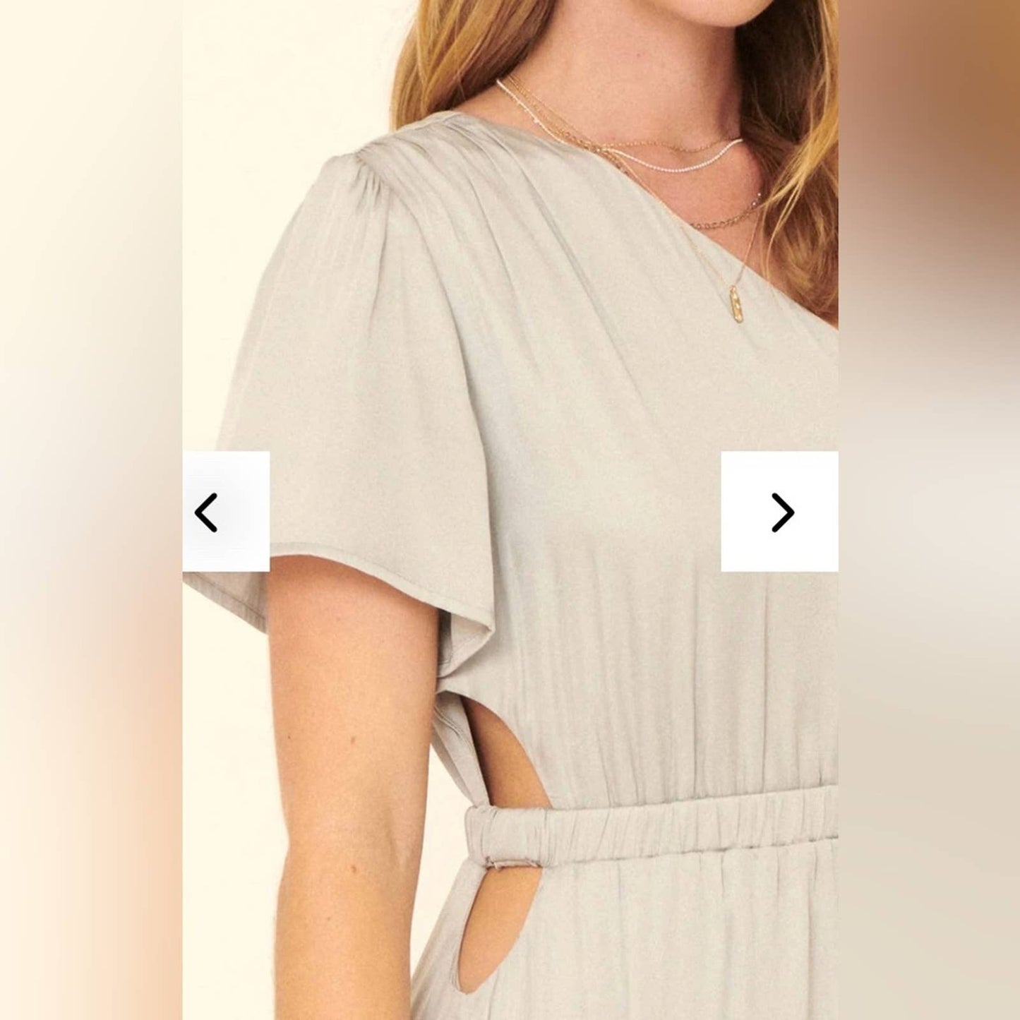 Promesa Power of Love Cutout One-Shoulder Maxi Dress SZ MED