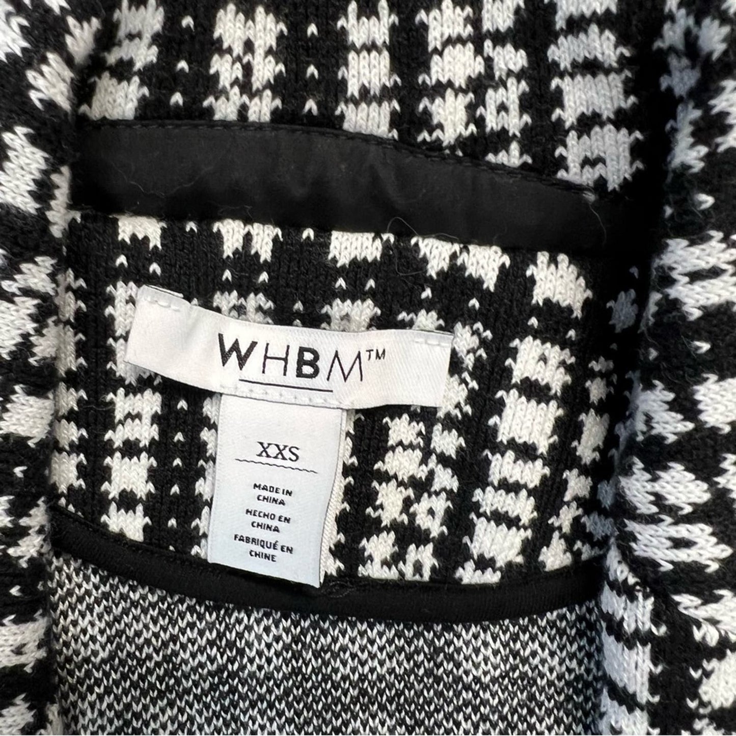 White House black market factory sweater blazer SZ XXS