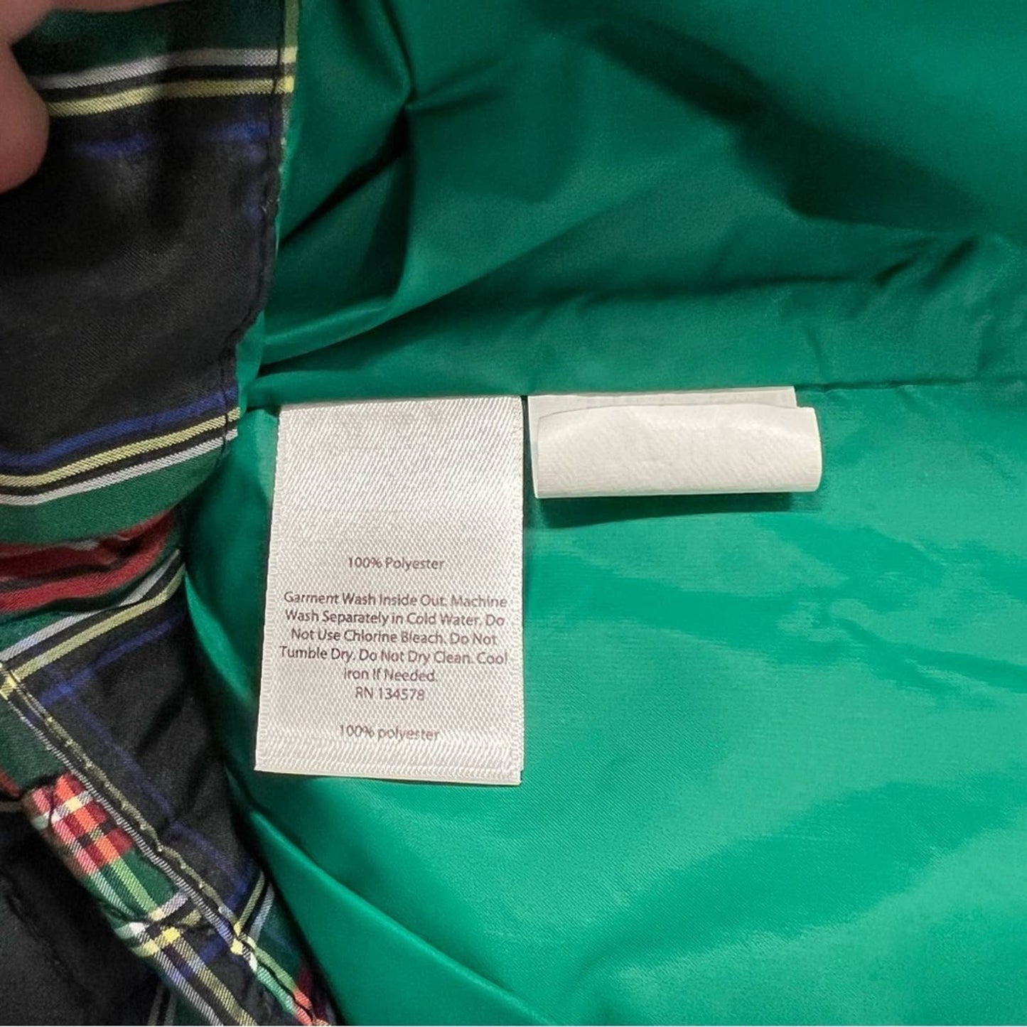 Vineyard Vines Tartan Plaid Puffer Vest SZ MED