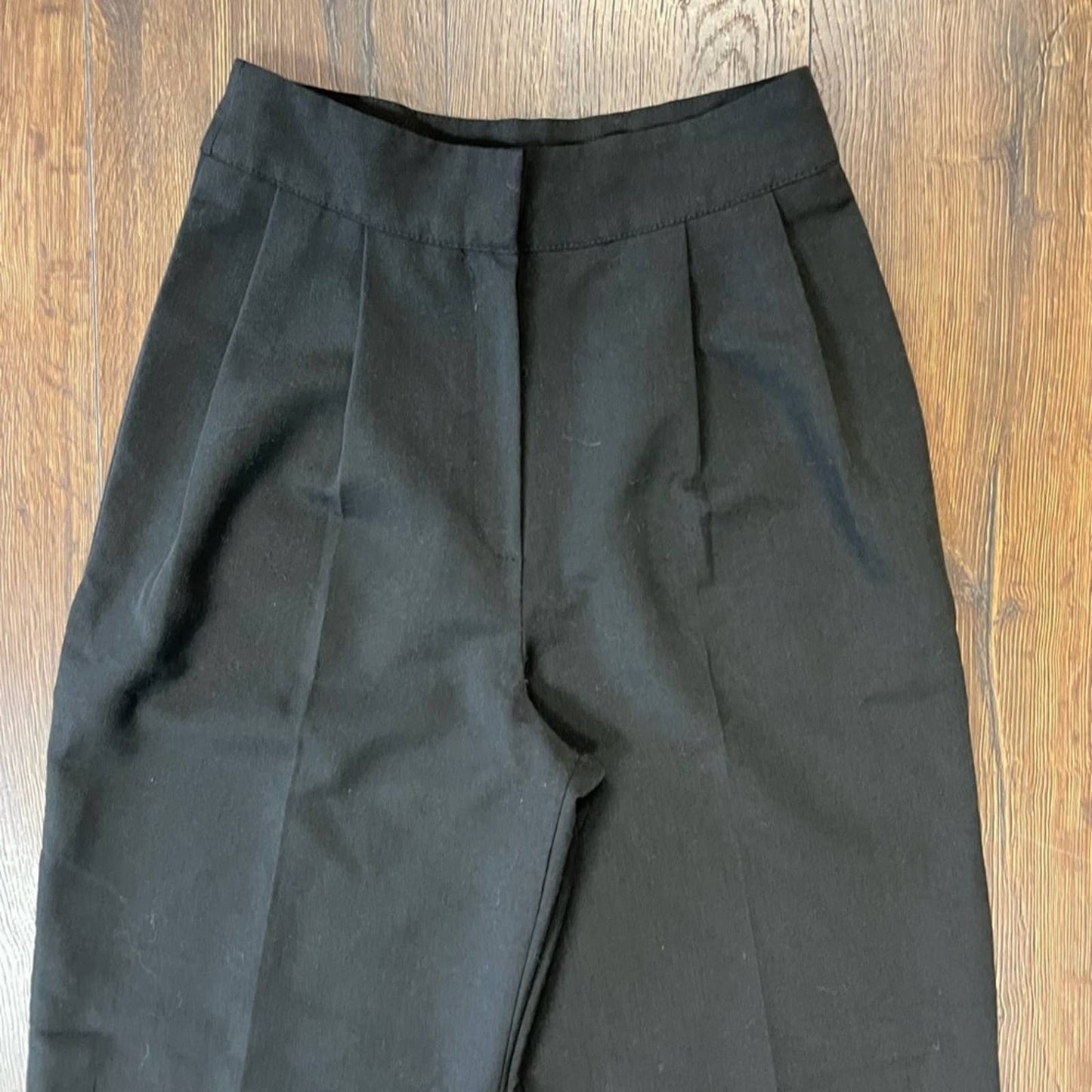 NastyGal high waisted straight leg black pants SZ 4