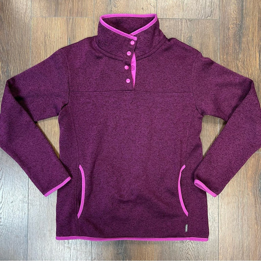 Eddie Bauer Women's Radiator Fleece 2.0 Snap Mock SZ SM