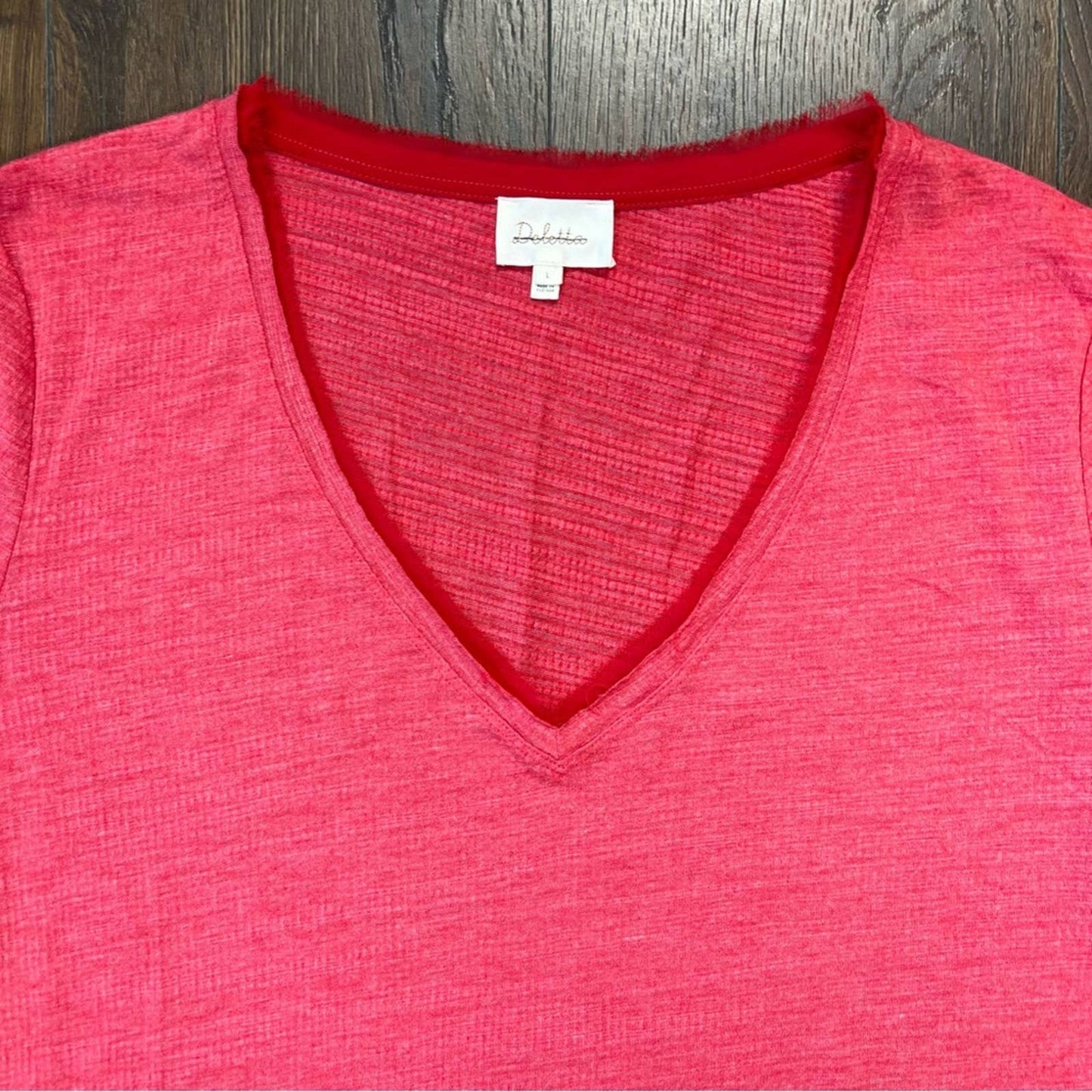 Anthropologie Deletta Thea Long Sleeve Ruffle Shirt Top SZ LG