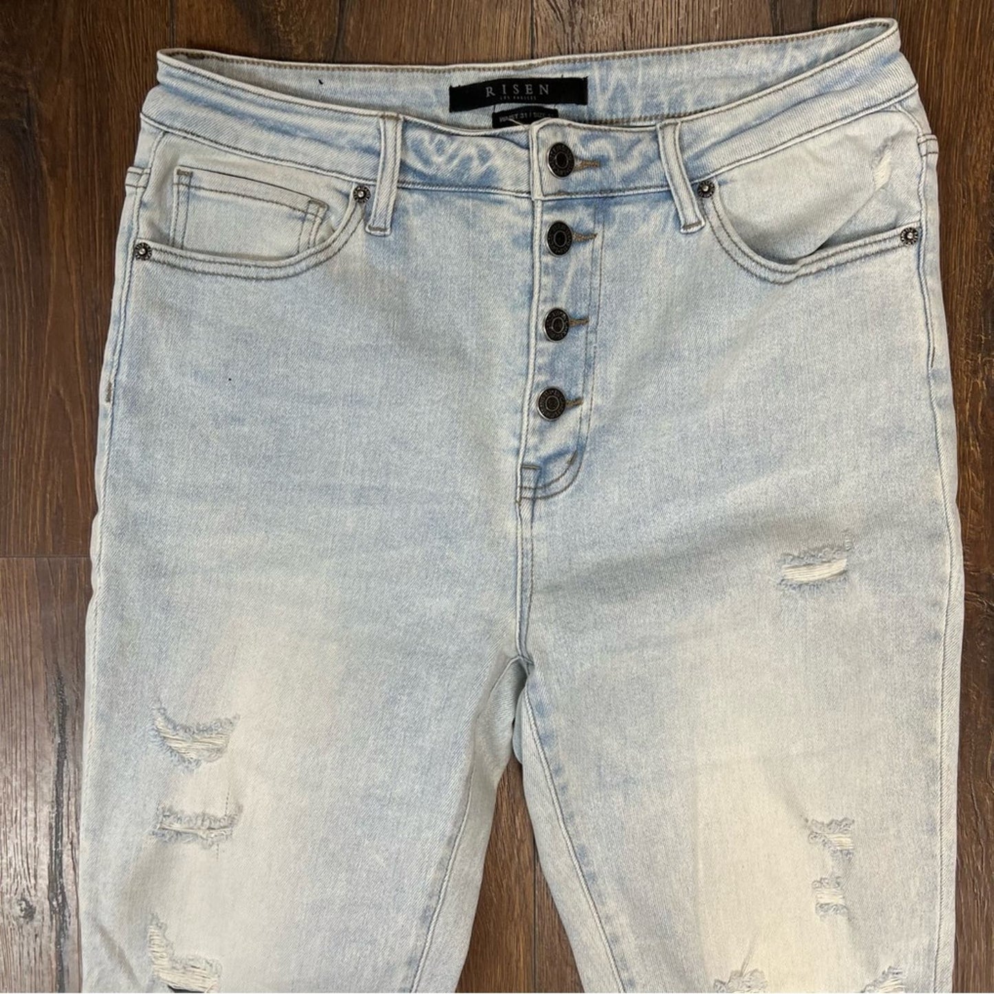 Risen Bottoms Aria Button Fly Skinny Jean SZ 13/31