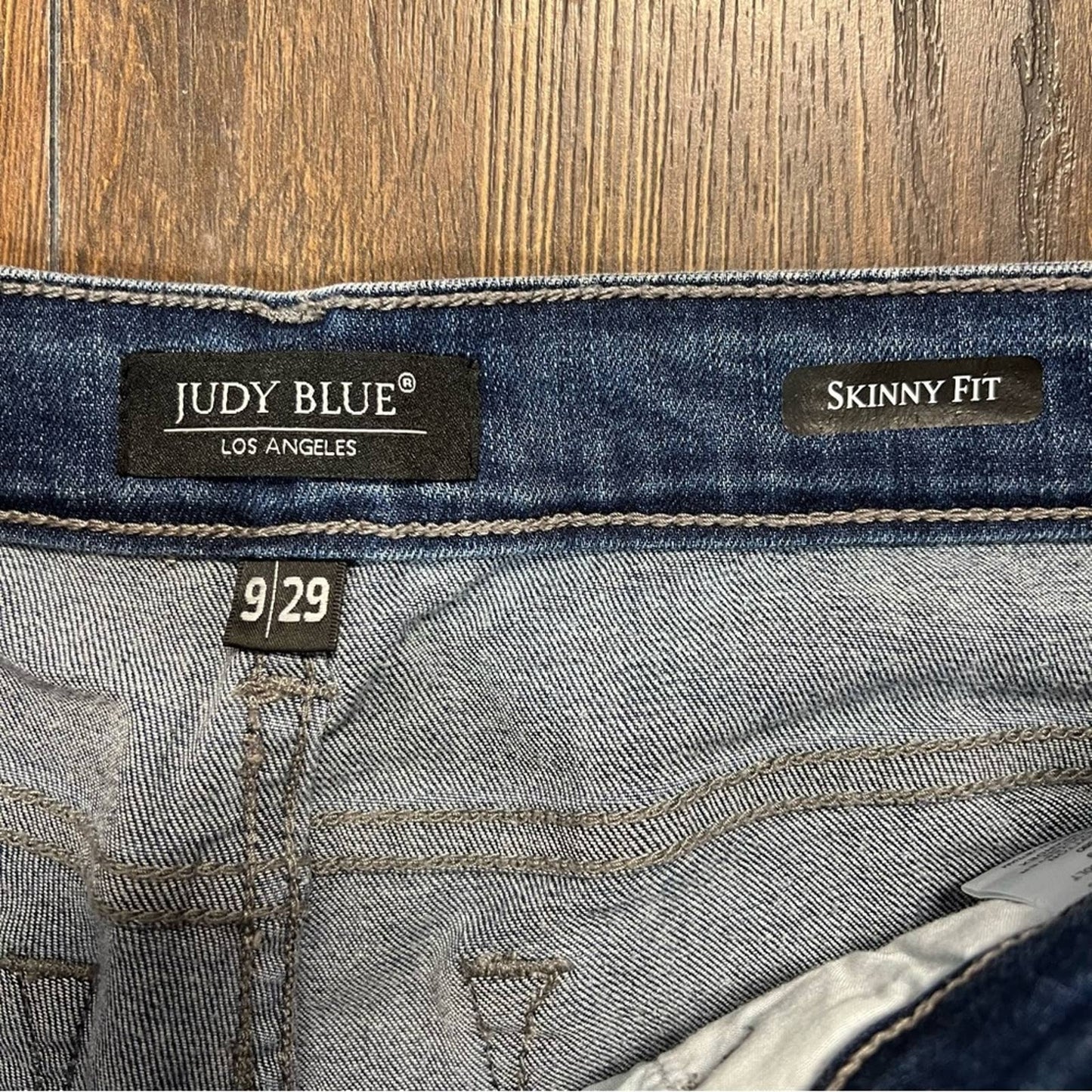 Judy Blue High Rise Heavy Handsand Skinny Jeans SZ 9/29