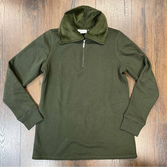 D&Co active quarter zip fleece lined sweatshirt SZ XS