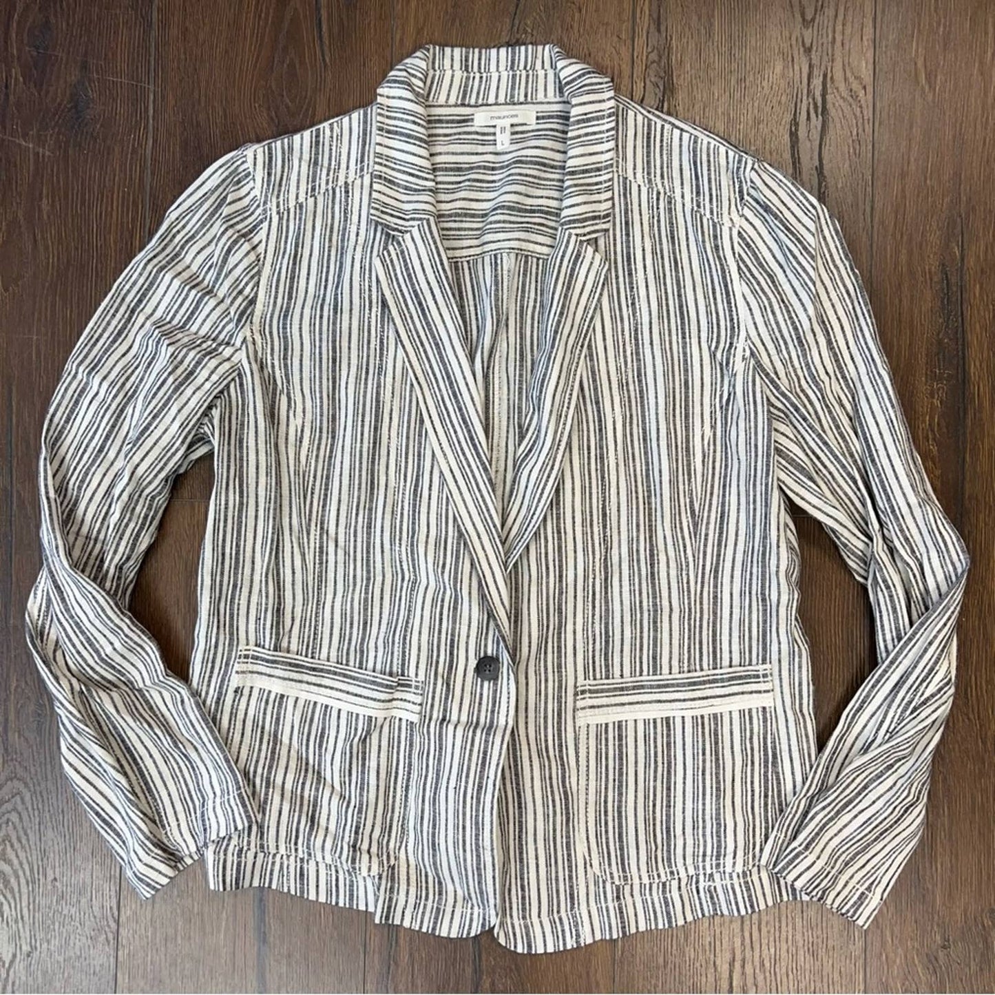 Maurices’s striped linen blazer SZ LG