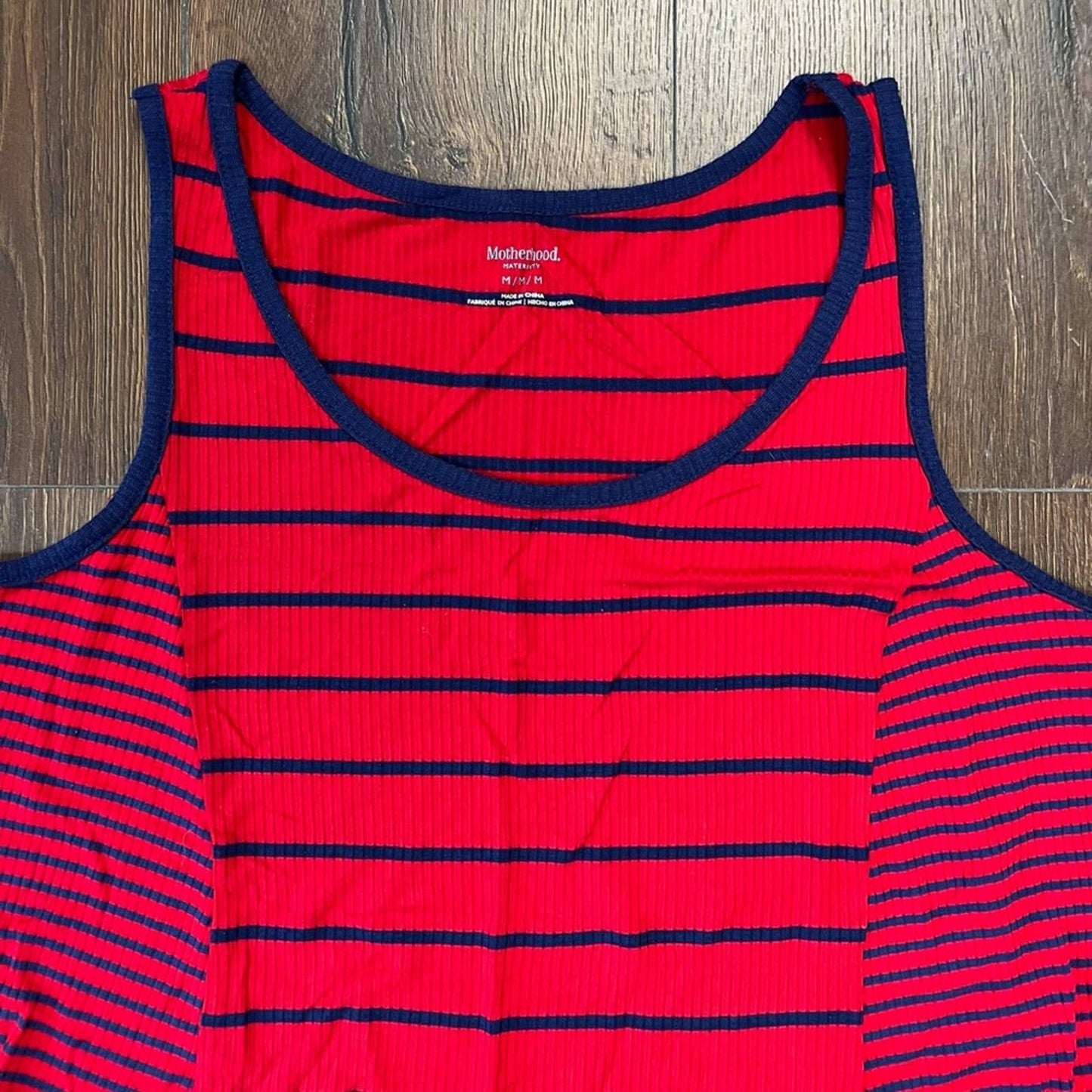 Motherhood maternity striped tank SZ MED