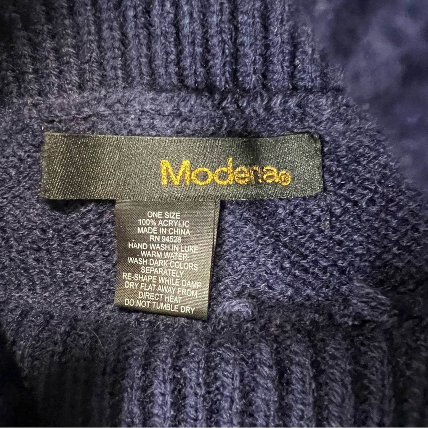 Modena turtleneck poncho SZ O/S