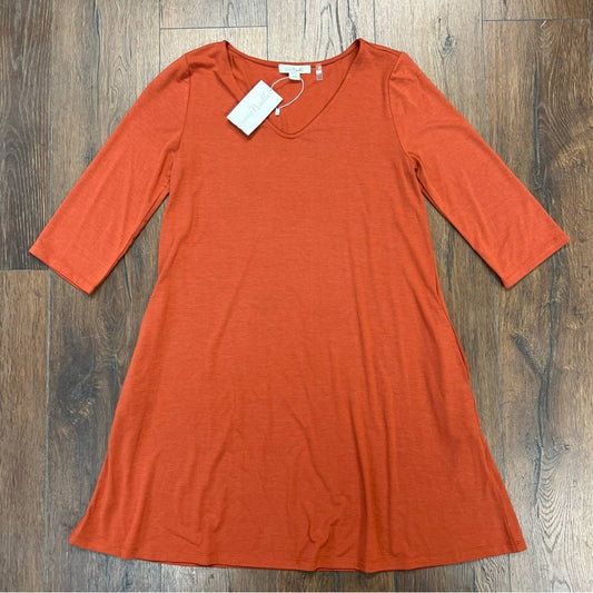 🆕 Simply Noelle Everyday Basic Knit Dress orange SZ SM