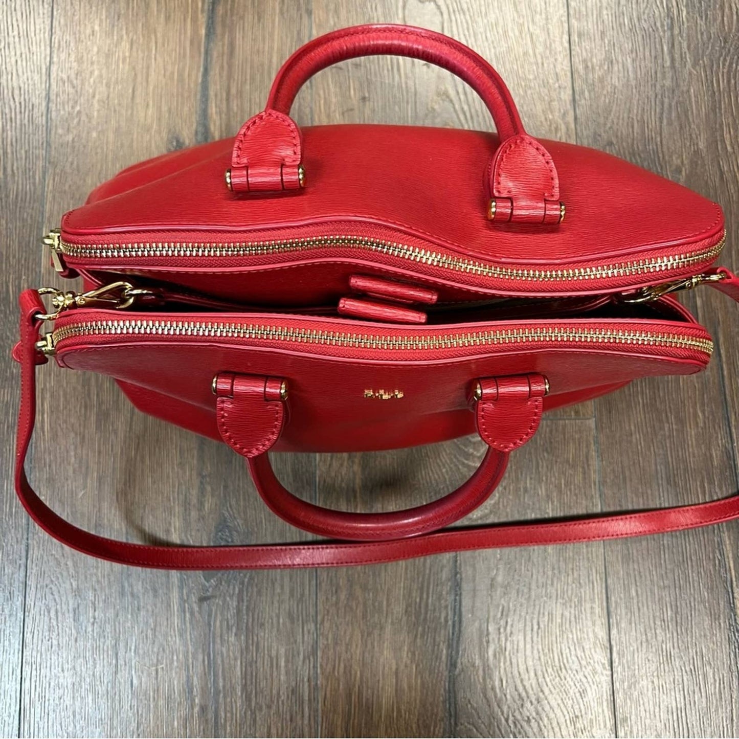 Ralph Lauren Newberry red satchel
