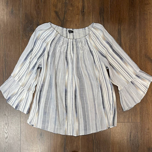 Zac & Rachel striped shirt SZ 1X