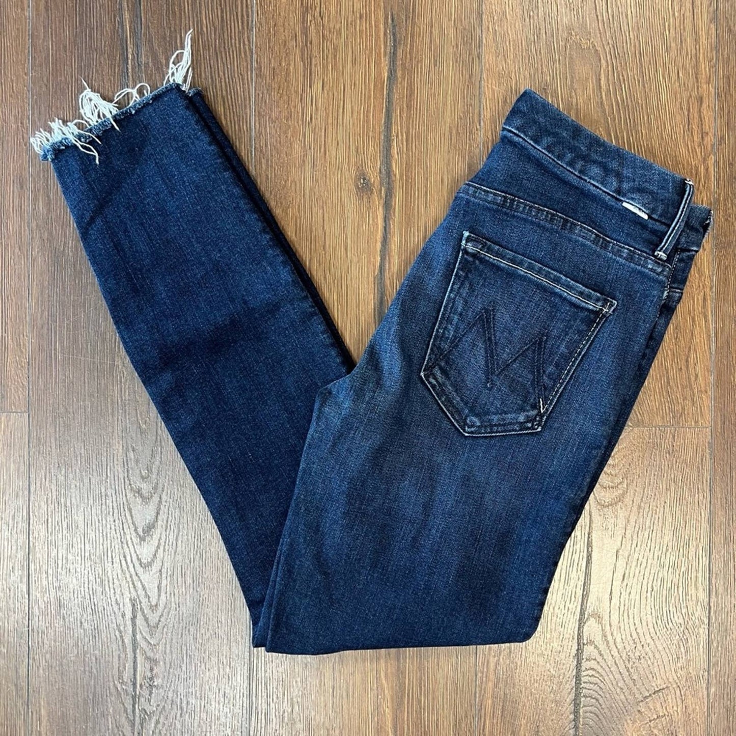 Mother high waisted looker ankle fray jeans SZ 28/6