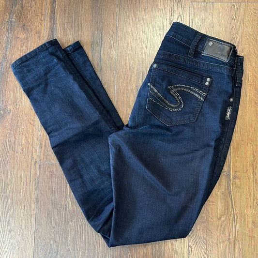 Silver Jean suki high super skinny jean SZ 30/10