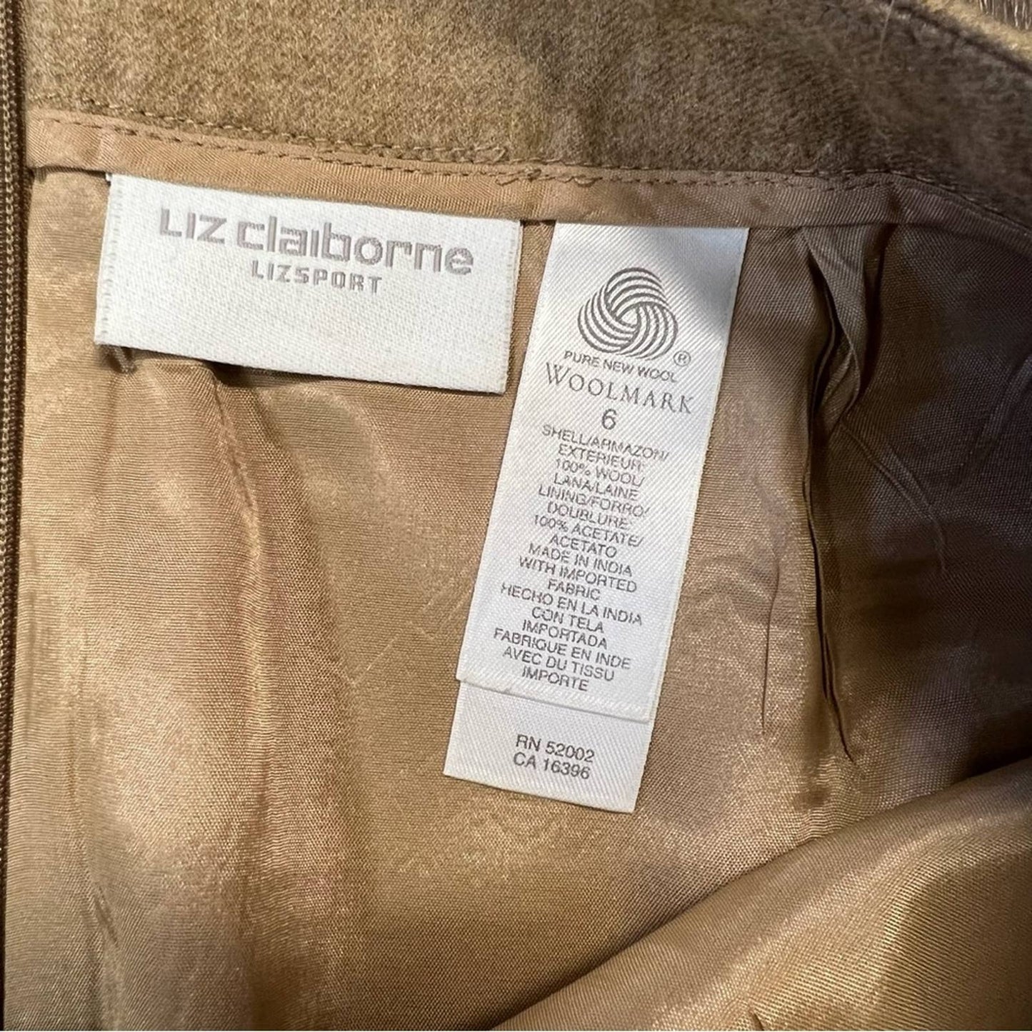 Liz Claiborne 100% wool pencil skirt SZ 6