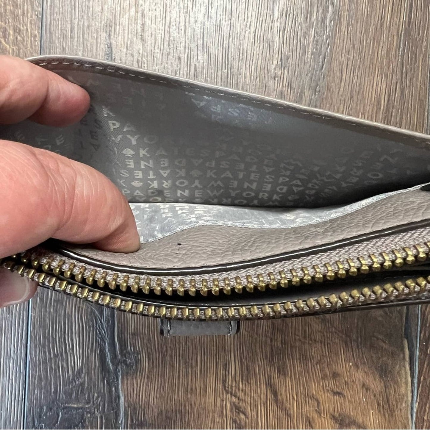 Kate spade taupe wallet