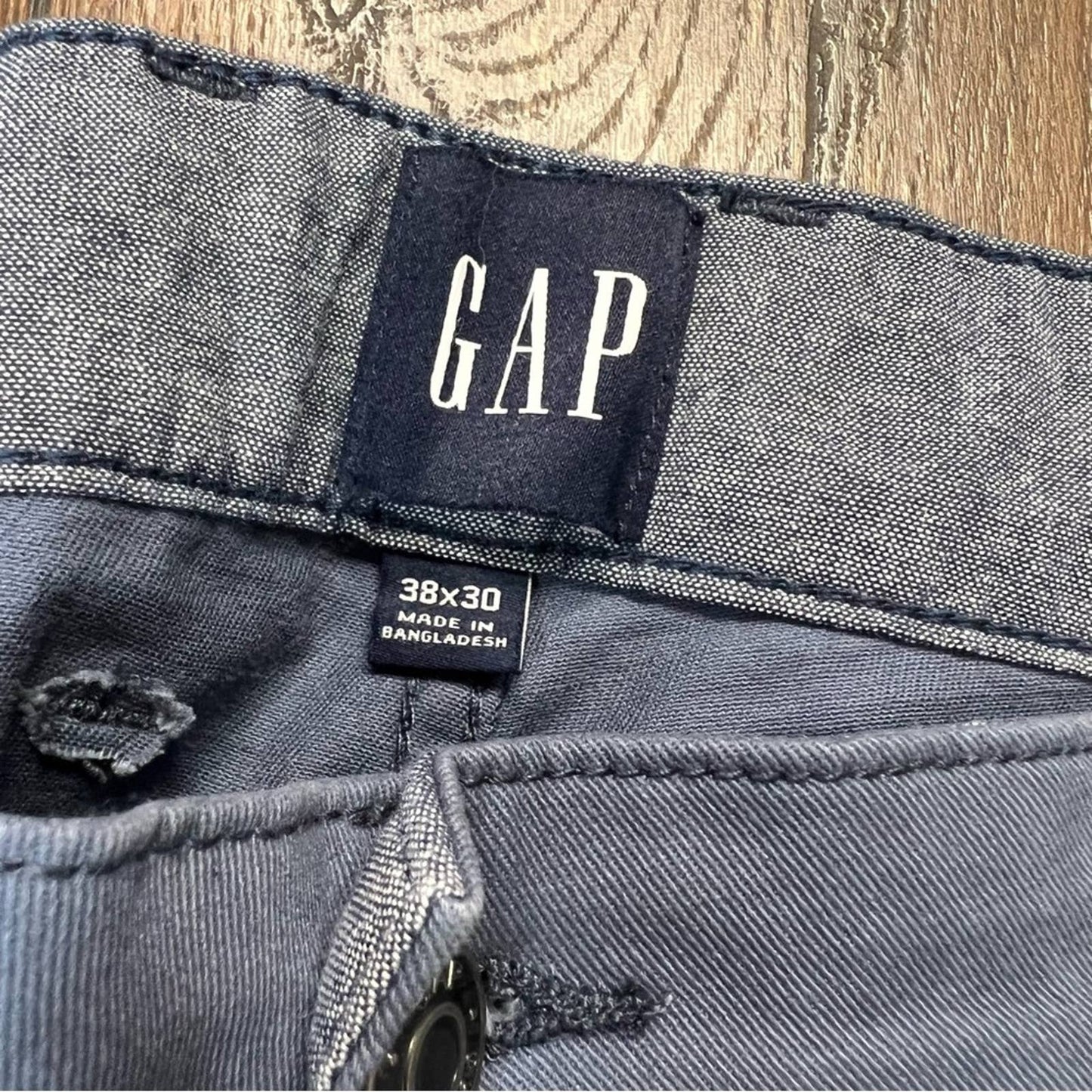 Modern Khakis in Straight Fit with GapFlex blue pearl SZ 38/30