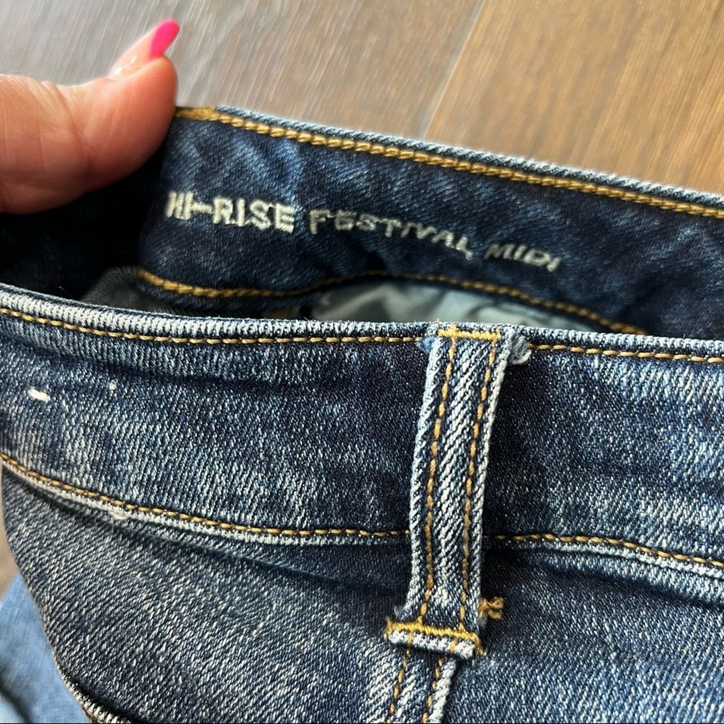 American Eagle high-rise festival midi SZ 4