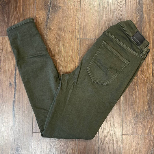 American Eagle Olive hi-rise jegging SZ 10