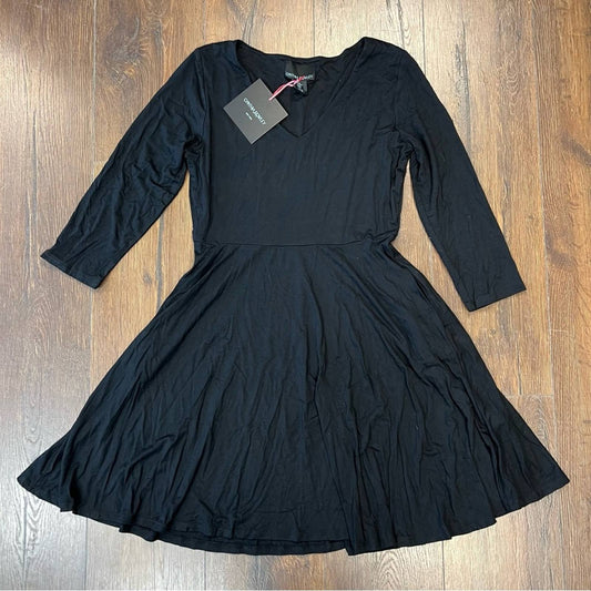 🆕 Cynthia Rowley little black dress SZ MED