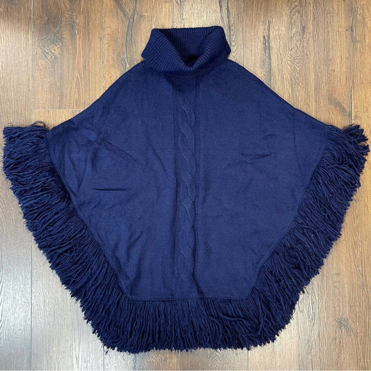 Modena turtleneck poncho SZ O/S